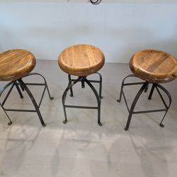 Three Bar Stools