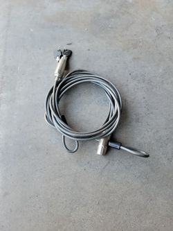 2  10 Ft Bike Lock Brand New Two Keys In Perfect Shape Plastic Coated Steel Cable