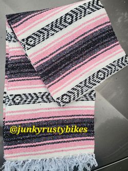 New pink falsa mexican blanket