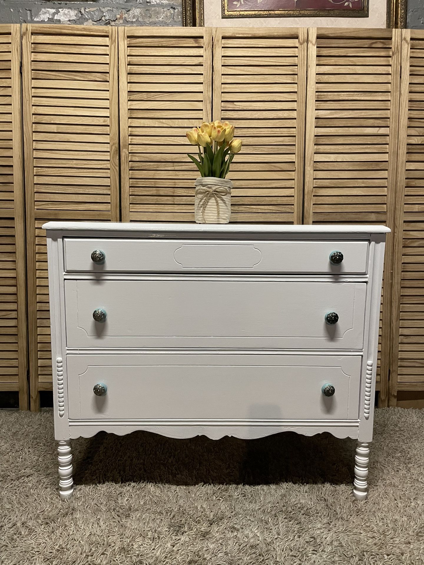 Beautiful Antique Solid Wood Dresser