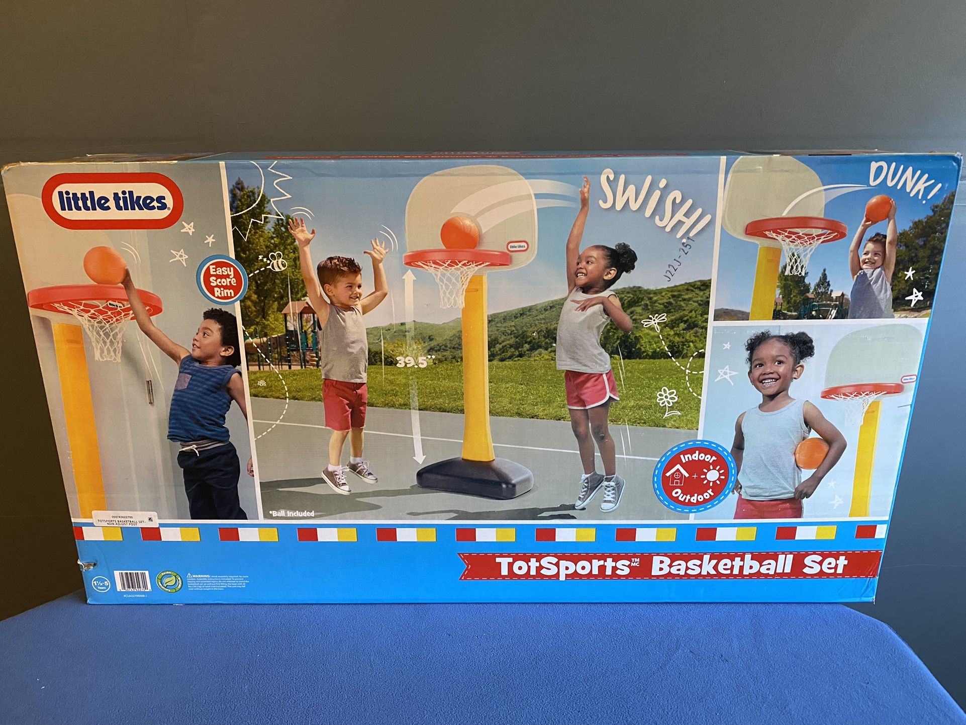 Little Tikes TotSports Basketball Set with Non-Adjustable Post