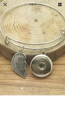 Best friends charm bracelet both pieces