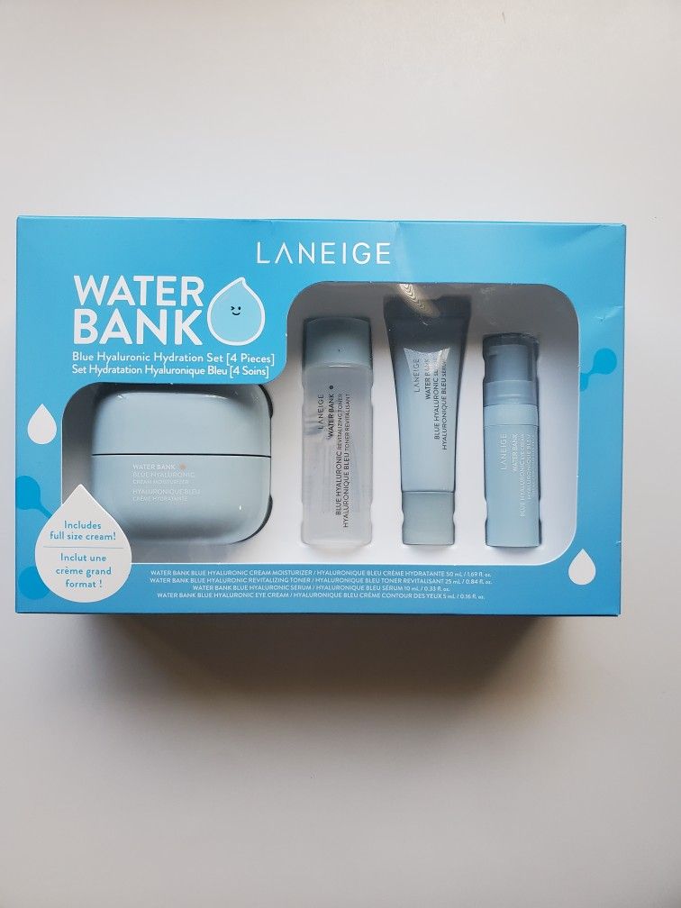 Laneige Water Bank Blue Hyaluronic Hydration 4 Pc Set