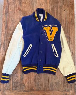 Vintage Blue & Yellow Varsity Jacket Whiting