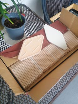 49 pieces total diamond tiles 4 by 8 inches