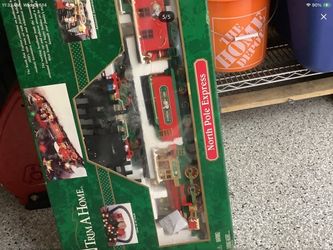 Vintage New Bright Trim A Home Christmas Train & Tracks Complete North Pole Express by Trim a Home, Plainfield, Illinois