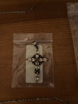 Crystal Cross Pendant Necklace Charm