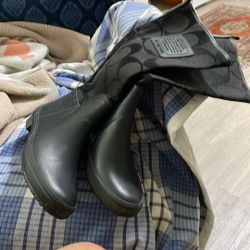 Genuine Coach Snow and Rain Boots, Size 5M