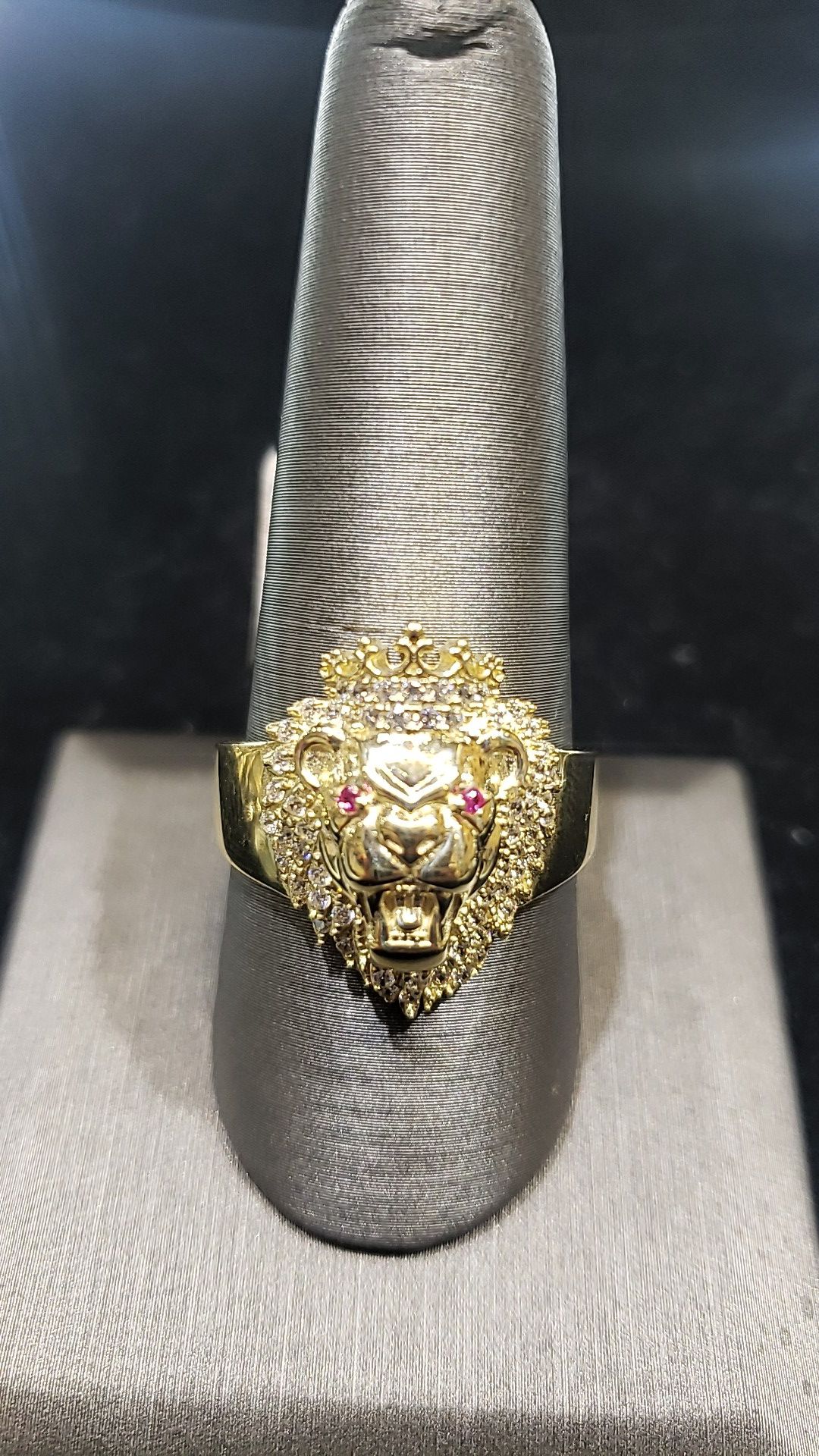 LION HEAD GOLD RING