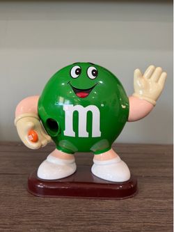 Green M&M Candy dispenser