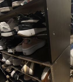 2 Shelf Shoe Storage Stackable