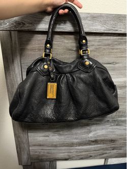 Marc by Marc Jacobs Classic Q Hillier Hobo Bag (Black Pebbled Leather)