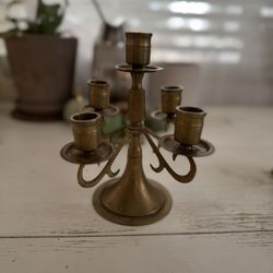 Small Brass Candelabra
