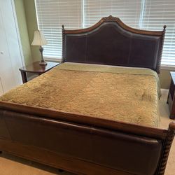 California King Bed Frame And Memory Foam Mattress 