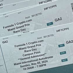 F1 Tickets