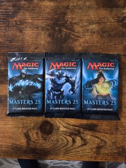 Magic The Gathering Masters 25 Sealed Booster Pack x3 Trading Cards New