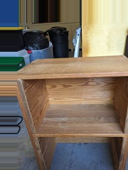 Solid Oak Small Bookcase