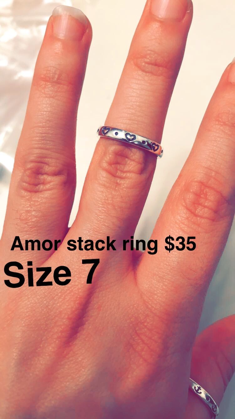 James avery amor store stacked ring