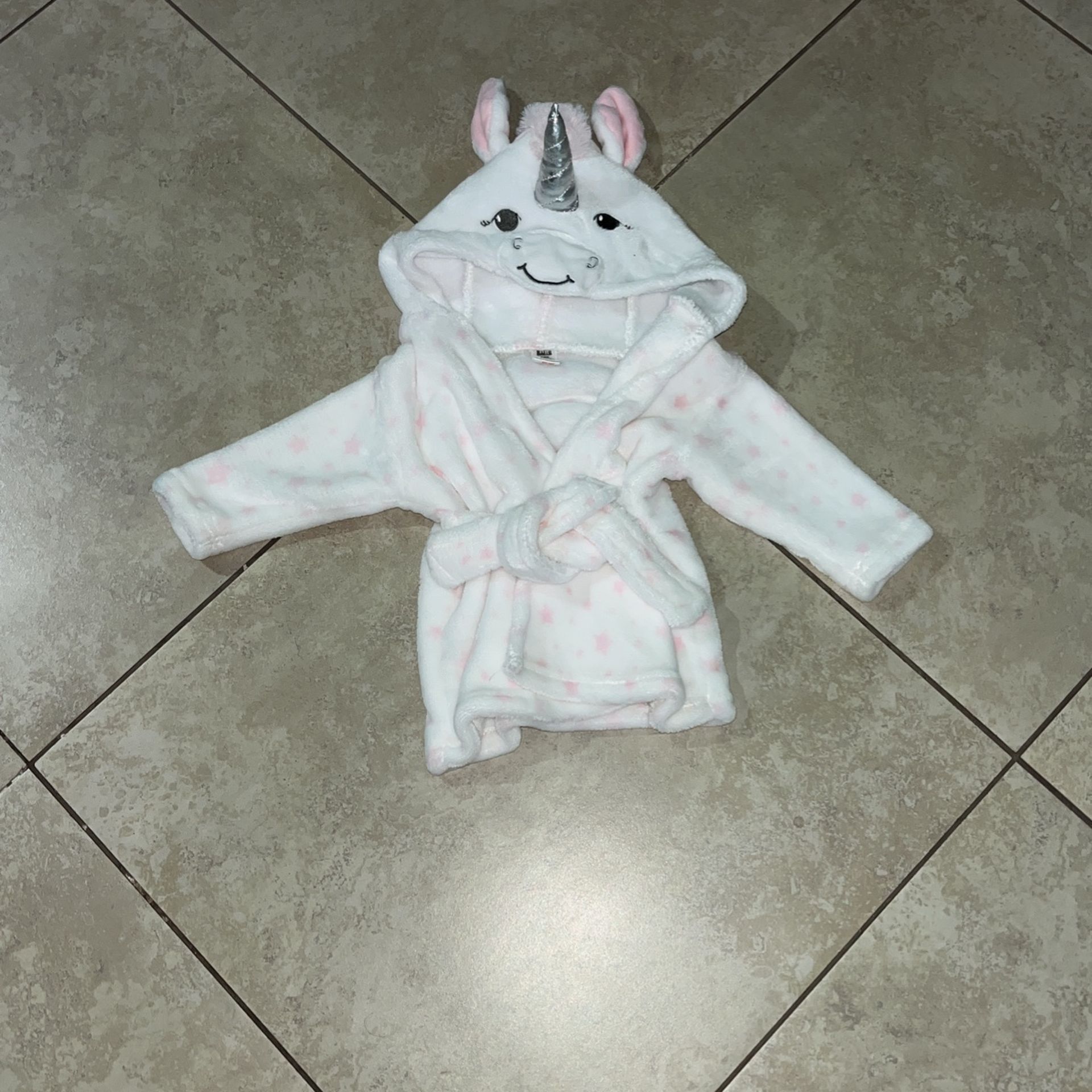 Hudson Baby Girl’s Plush Unicorn Robe, Size 0-9 Months