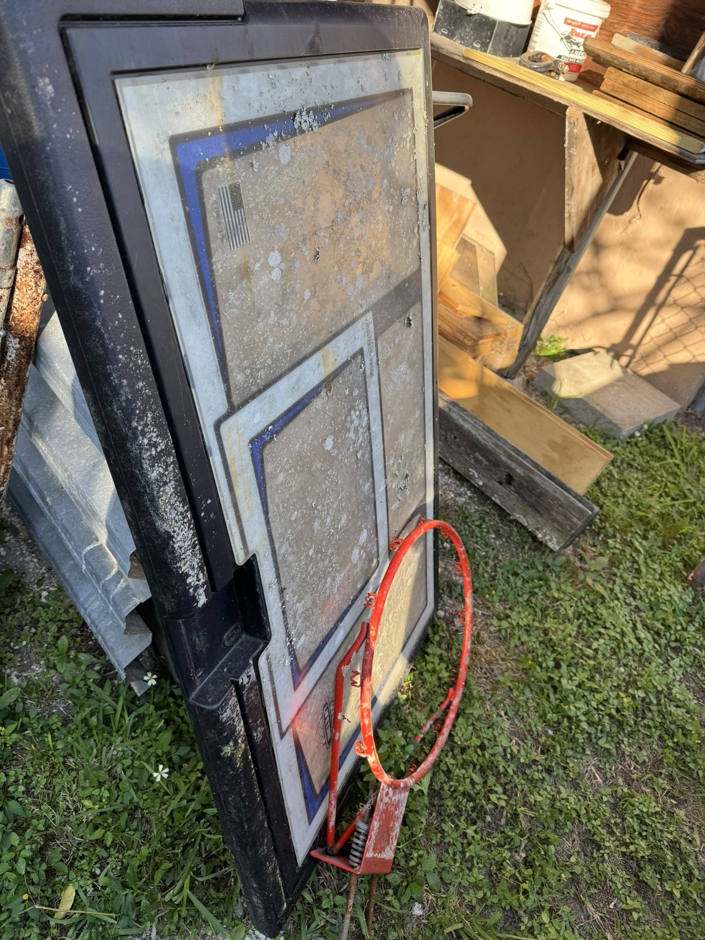 Basketball Backboard And Hoop