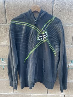 Y2K Fox Racing Zip Up Hoodie