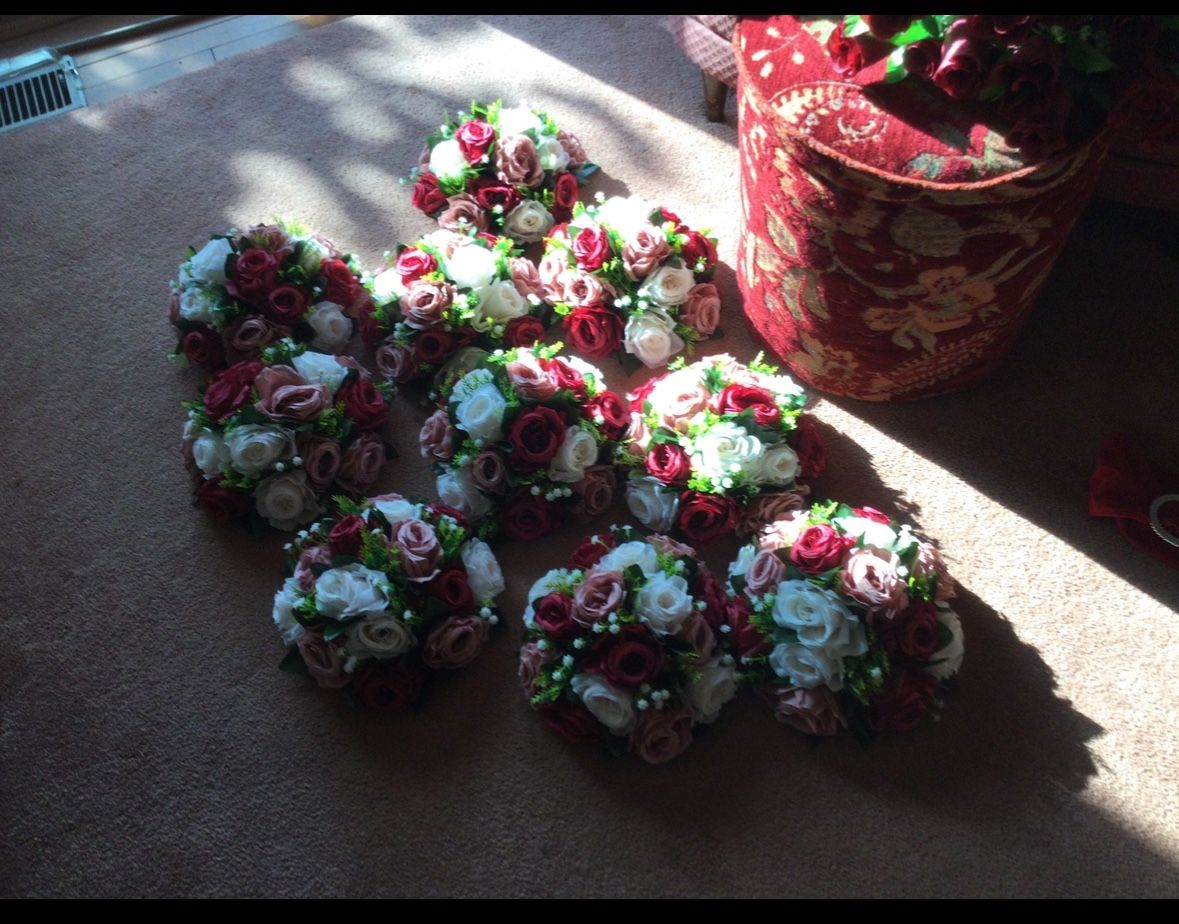 Faux Flower Center Pieces