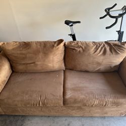 Suede Couch
