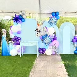 Frozen Balloon Supplies Birthday Party Backdrops 