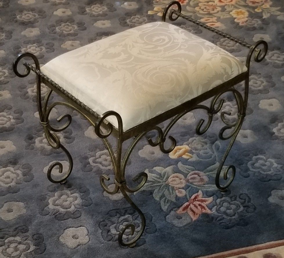 Wrought iron Footstool