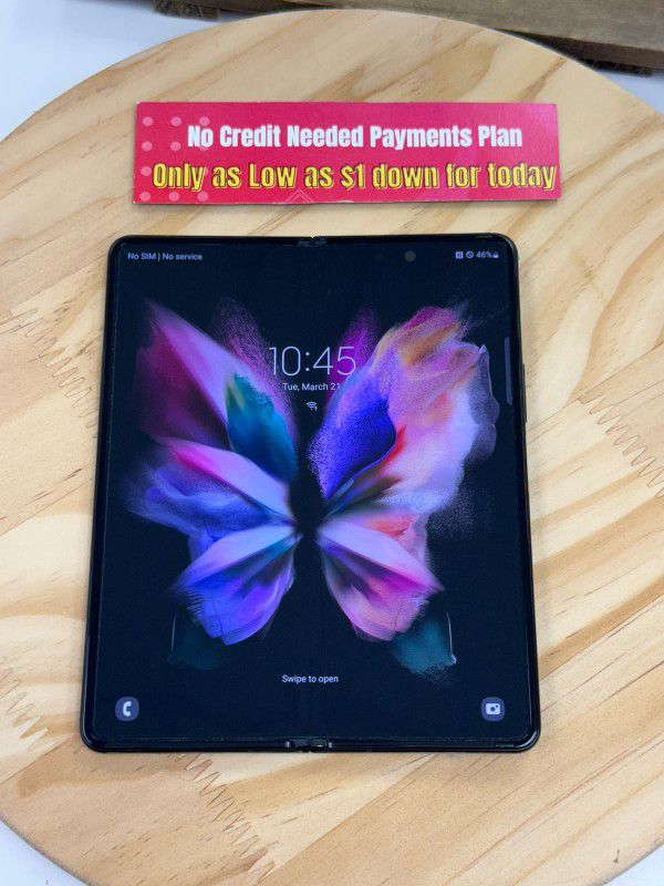 Samsung Galaxy Z Fold 3 5G Pay $1 DOWN AVAILABLE - NO CREDIT NEEDED