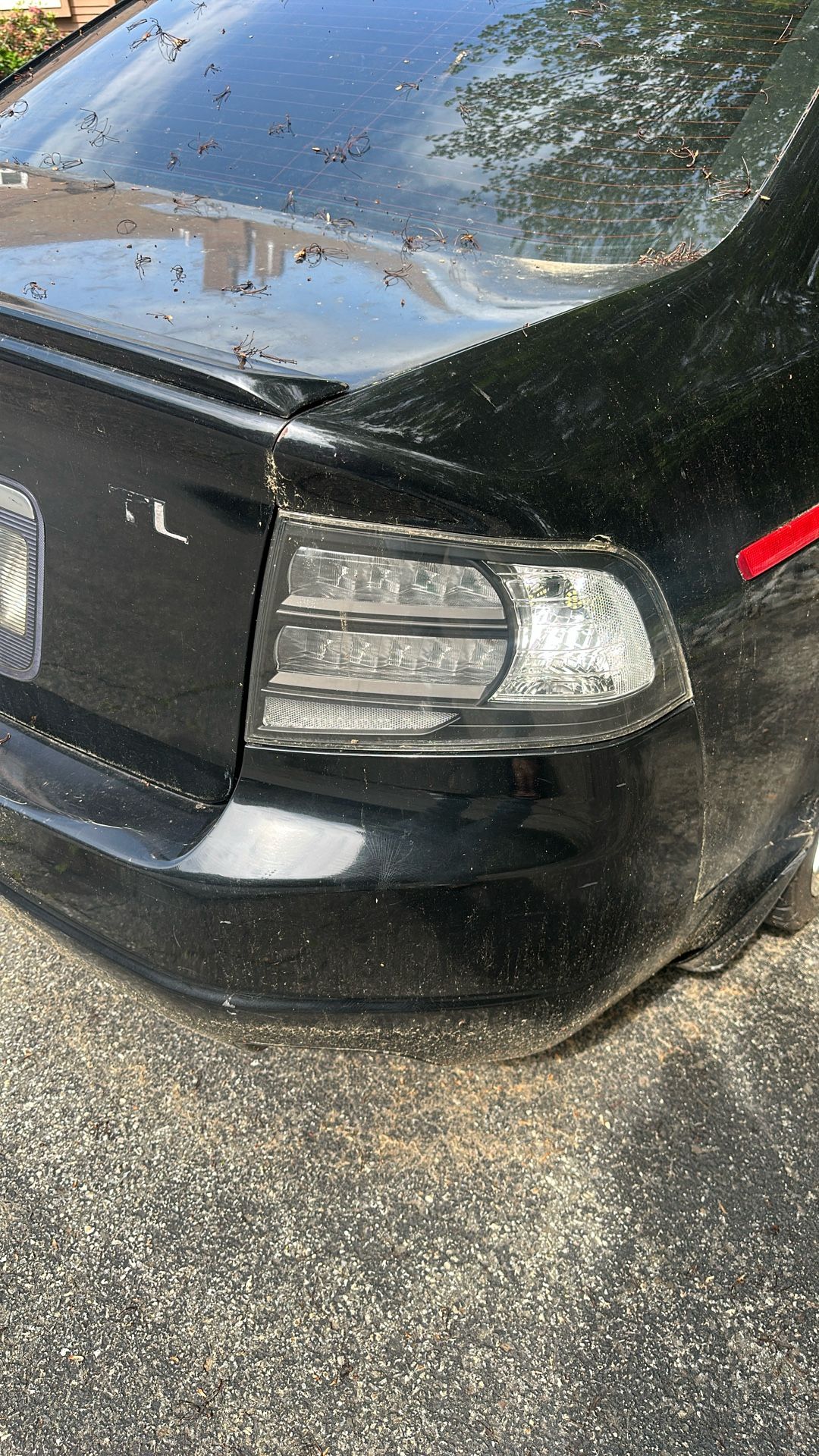 DEPO Black / Clear Tail Light Frames / Covers For 04 05 06 07 08 Acura TL Type-S
