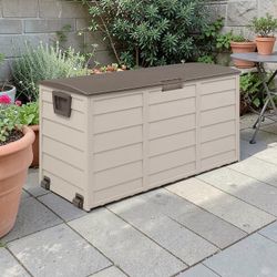75 gallon Outdoor Storage Box with Wheels