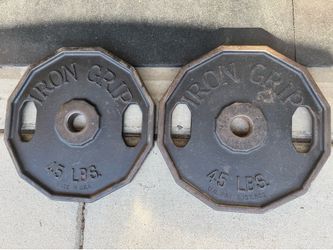 IRON GRIP 45LB Olympic Weights