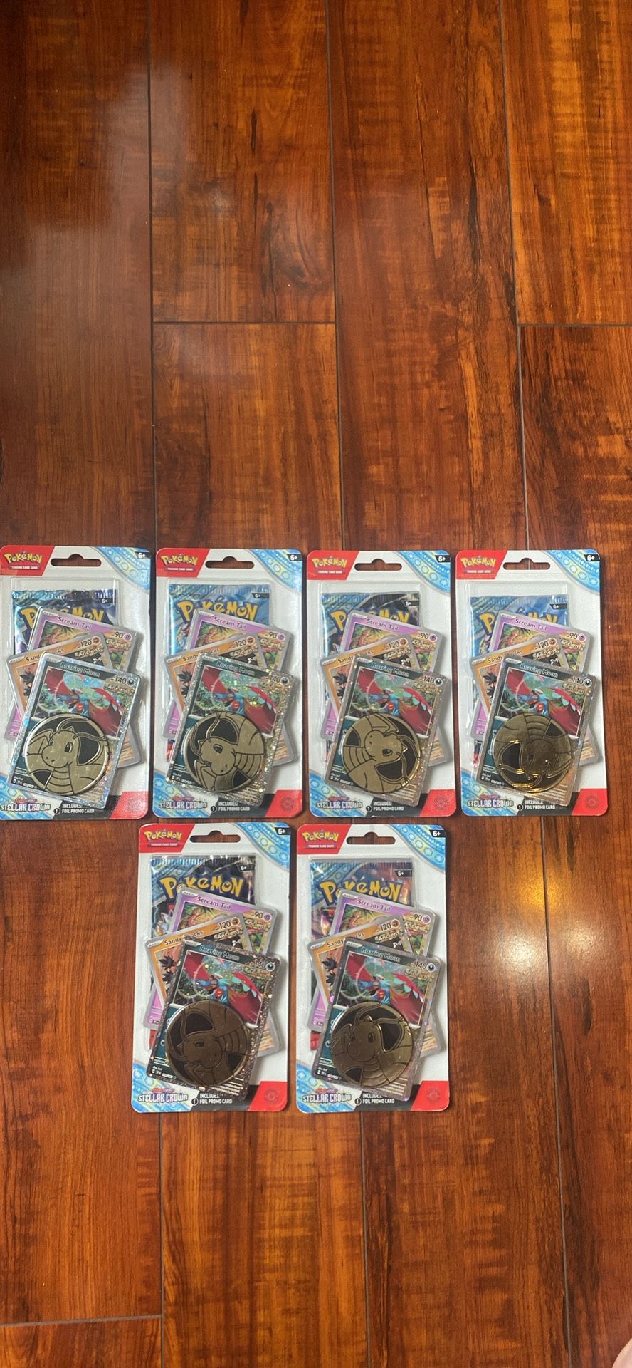 Pokemon Stellar Crown Promo Blister Pack Lot of 6! Brand New! Sealed!