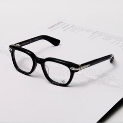 Chrome Hearts Black Eyeglasses Silver Hardware Drippin