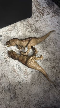 Plastic dinosaurs