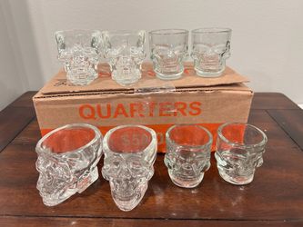 14 skull shot glasses