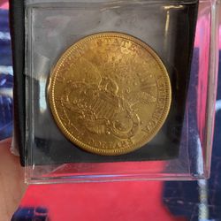 22k Gold Coin - 1877 Liberty Eagle Coin