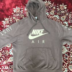 Nike Air "Just Do It" Pullover Hoodie - Brown/ Mauve - Size Medium (M)