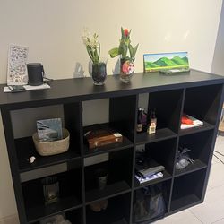 Barely used dark brown bookcase