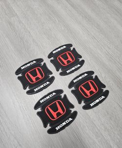BRAND NEW UNIVERSAL 4PCS HONDA RUBBER ANTI-SCRATCH DOOR HANDLE BOWL PROTECTOR