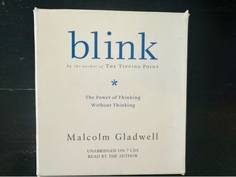 Audiobook edition of Blink: The Power of Thinking Without Thinking by Malcolm Gladwell.