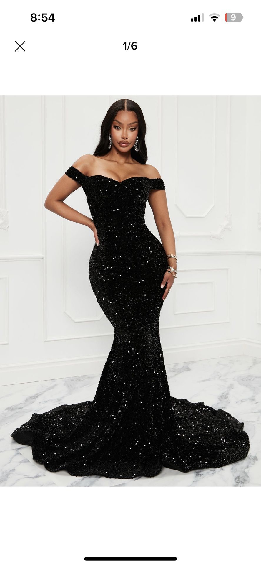 Elegant Black Prom Dress 