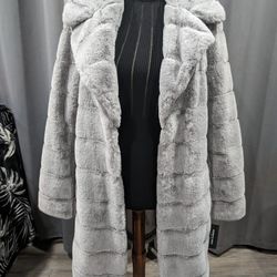 Faux Fur Shell Coat Kenneth Cole