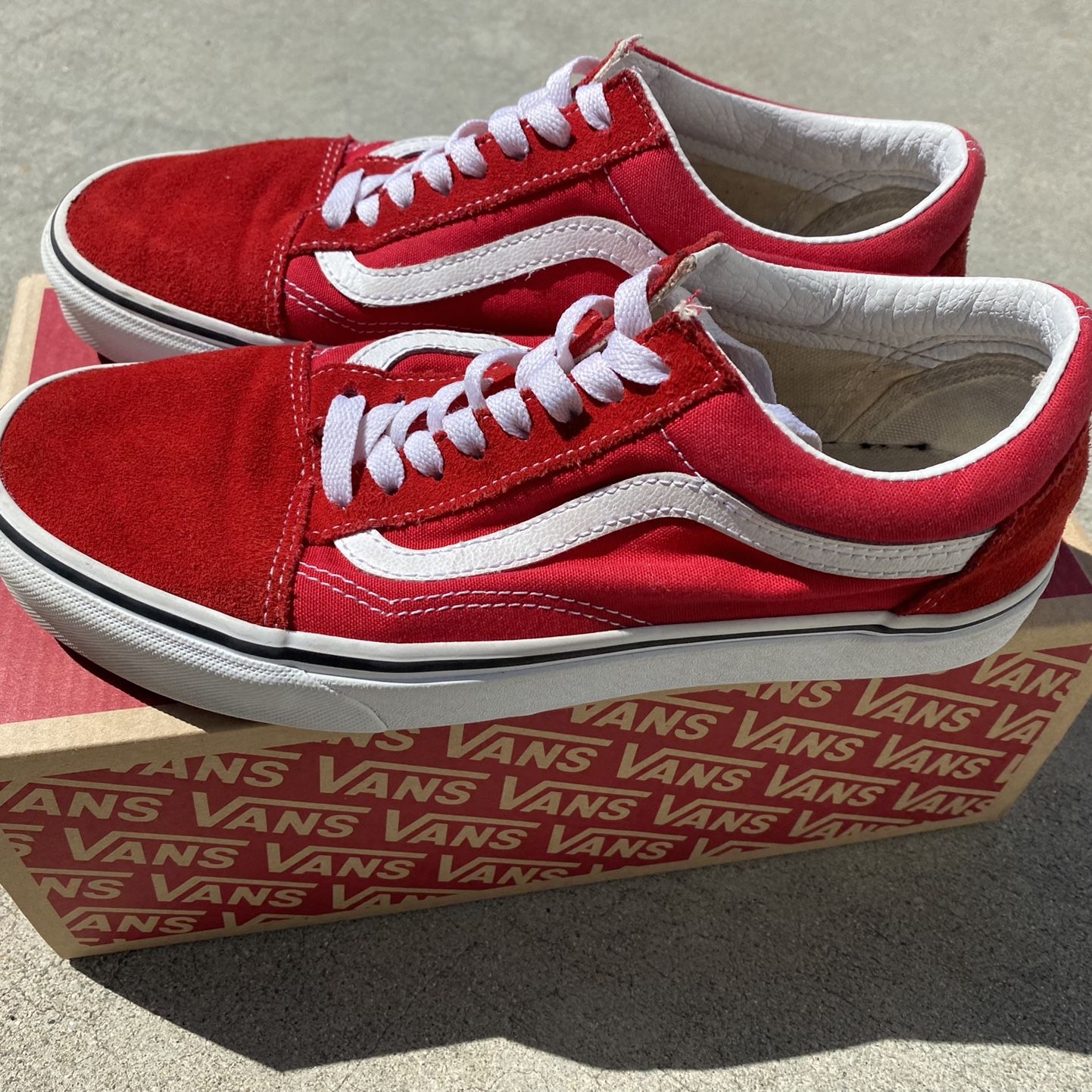 Dirty hotsell red vans