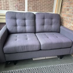 Blue Loveseat 
