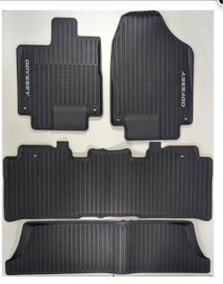 2018-2026 Honda Odyssey Front & Rear Including Third Row Floor Mats Set w/ Logo - Honda (08P17-THR-110A)