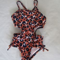 New Girls 12 Months Cheetah Swimsuit 