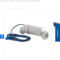 POOL SALT CELL 40K T-15 BY HAYWARD