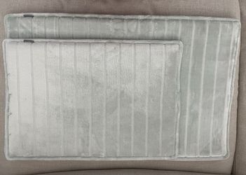 MicroDry Memory Foam Bath Mats - Aqua